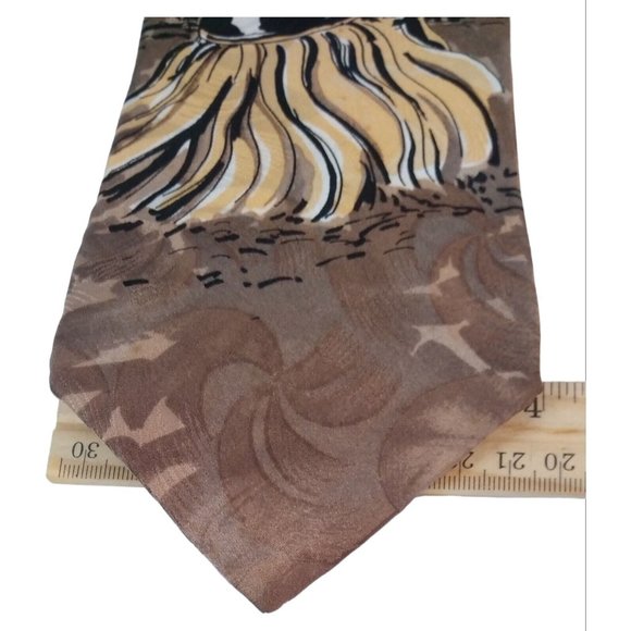 Cattle Call Moo Moo Logo Multicolor Cows Classic 100% Silk Tie 4" Wide USA - Picture 8 of 8